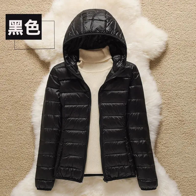 Frau Hohe Qualität Ultra Licht Weiße Ente Unten Jacken Frauen Langarm Parkas Weichen Stoff Kurze Tops Mantel Windjacke S-4XL