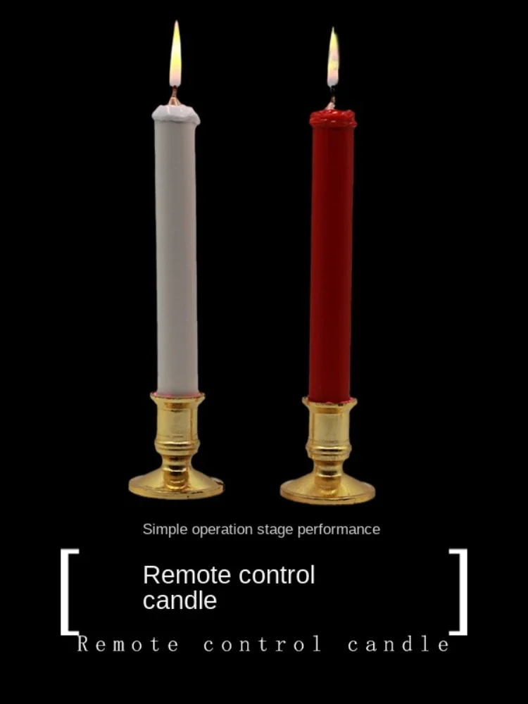 Stage magic props Remote control candles 2.0 Self igniting candlestick