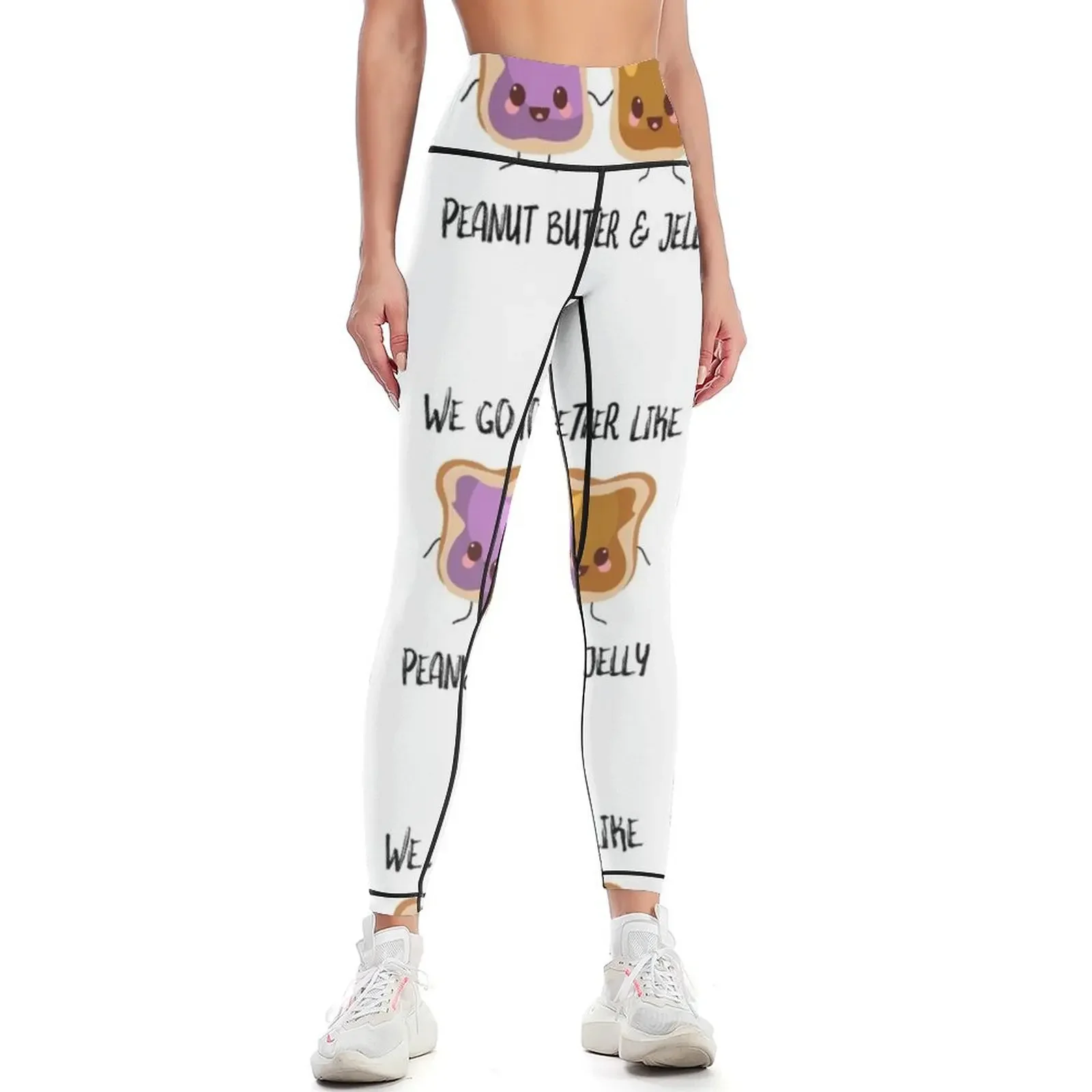 

We Go Together Like Peanut Butter And Jelly Leggings sport legging gym wear gym clothing Womens Leggings