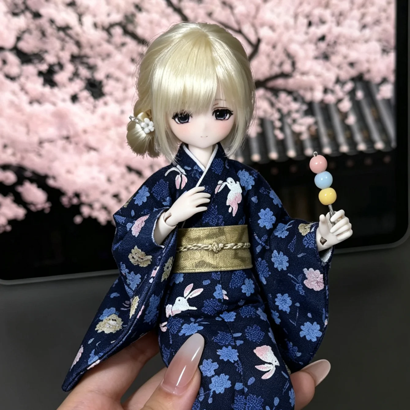 For 1/6 BJD Azone M Kimono For OB22 OB24 Mitian4 Angel of dream AOD Dress up Doll Outfit Clothing