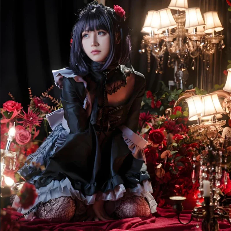 Anime My Dress Up Darling Marin Kitagawa Costume Full Set Cosplay Prop Accessories Maid Uniform Outfits Women Dress Party Lolita