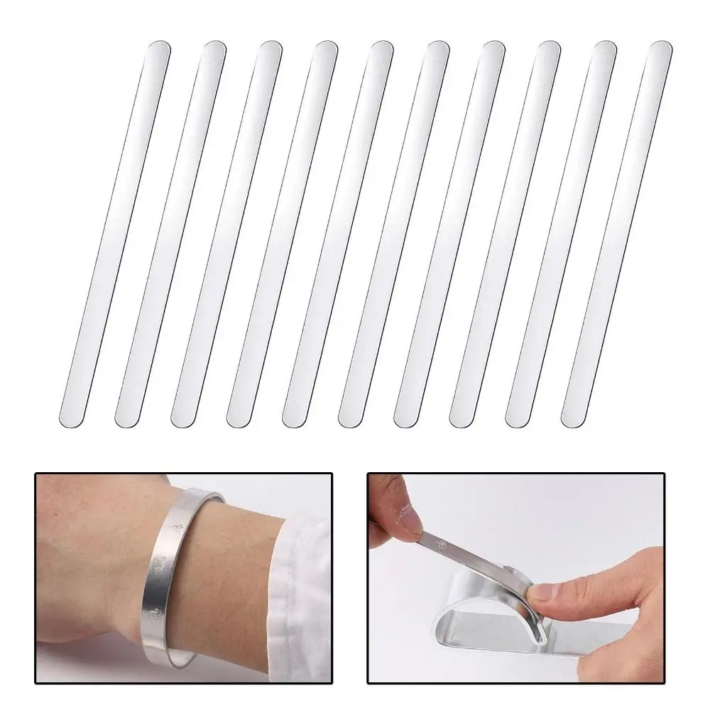 

10Pcs Jig Aluminum Bracelet Bending Engraving Stamping Bracelet Blank Set Blank DIY Cuff Bangle Mould