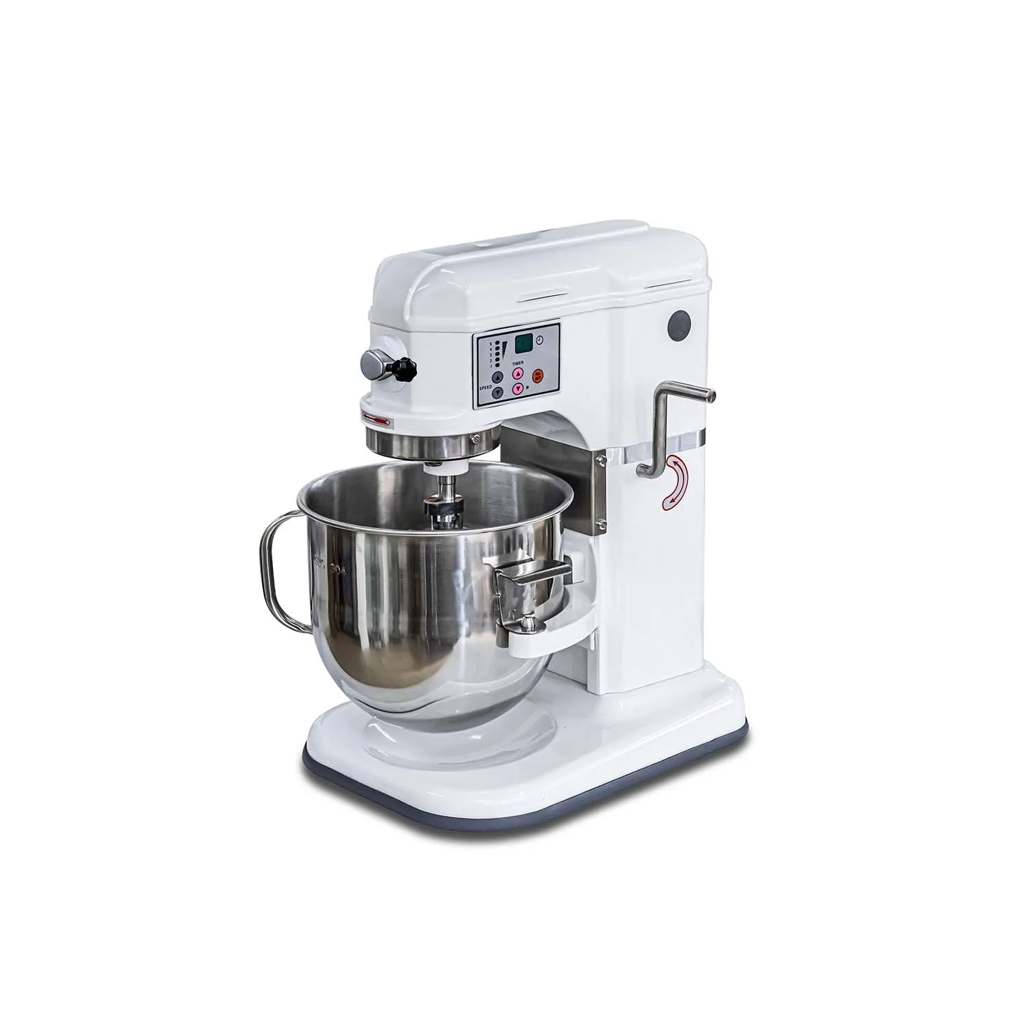B7C 8 Quart ETL Certified Variable Speed Digital Control Electric Stand Mixer for Dough Cake Baking Commercial Kitchen Home