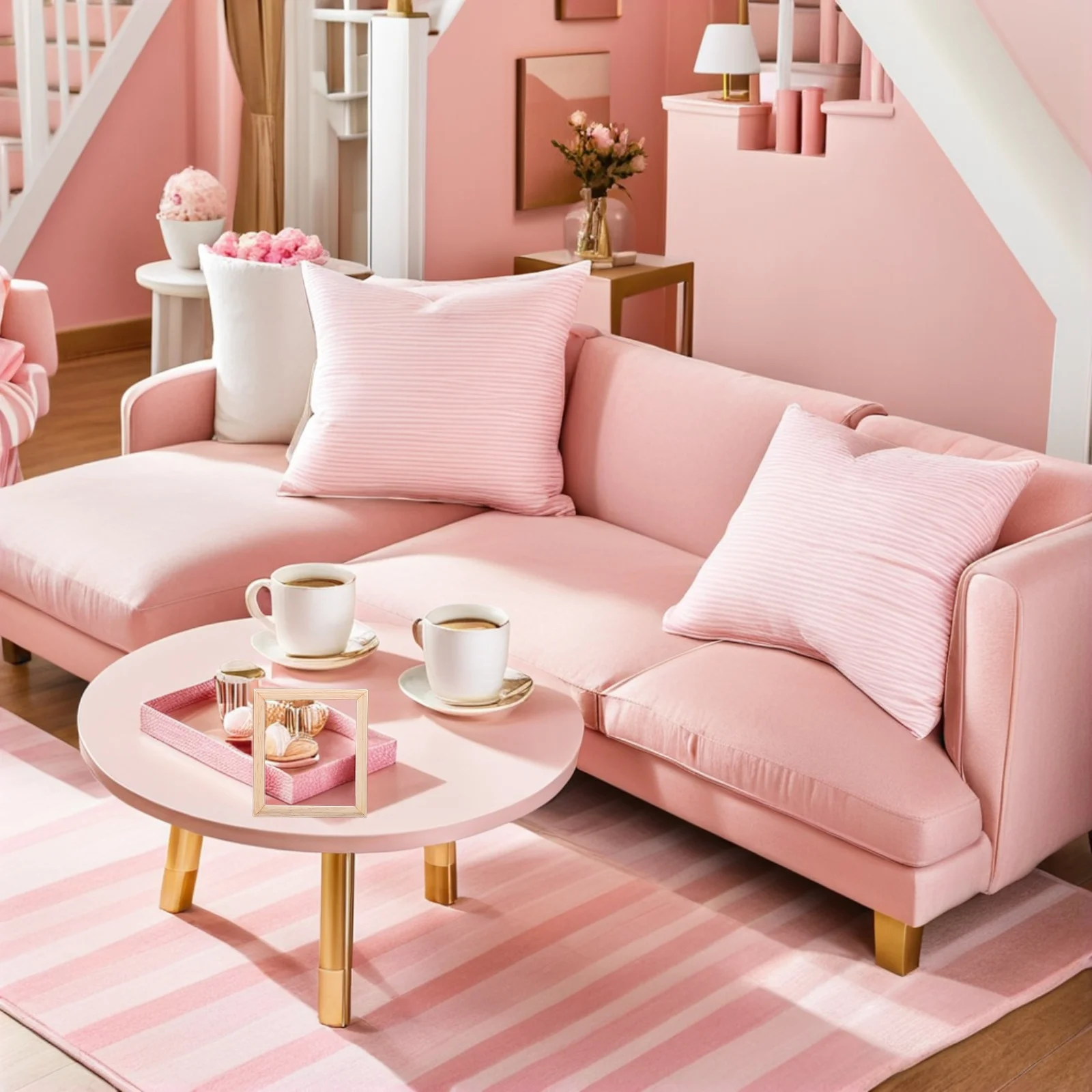 

9Pcs Small Wooden Picture Frames 1:12 Scale Vintage Look Dollhouse Furniture Decor DIY Crafts Miniature Collectibles No Tools