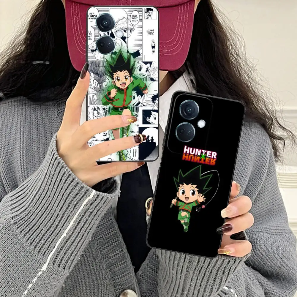 هنتر غون قضية الهاتف الخليوي المحمول ل ممن لهم رينو 14 13 12 11 10 9 8 7 6 5 F T Pro 5G غطاء الطباعة الملونة فاخرة جميلة #2