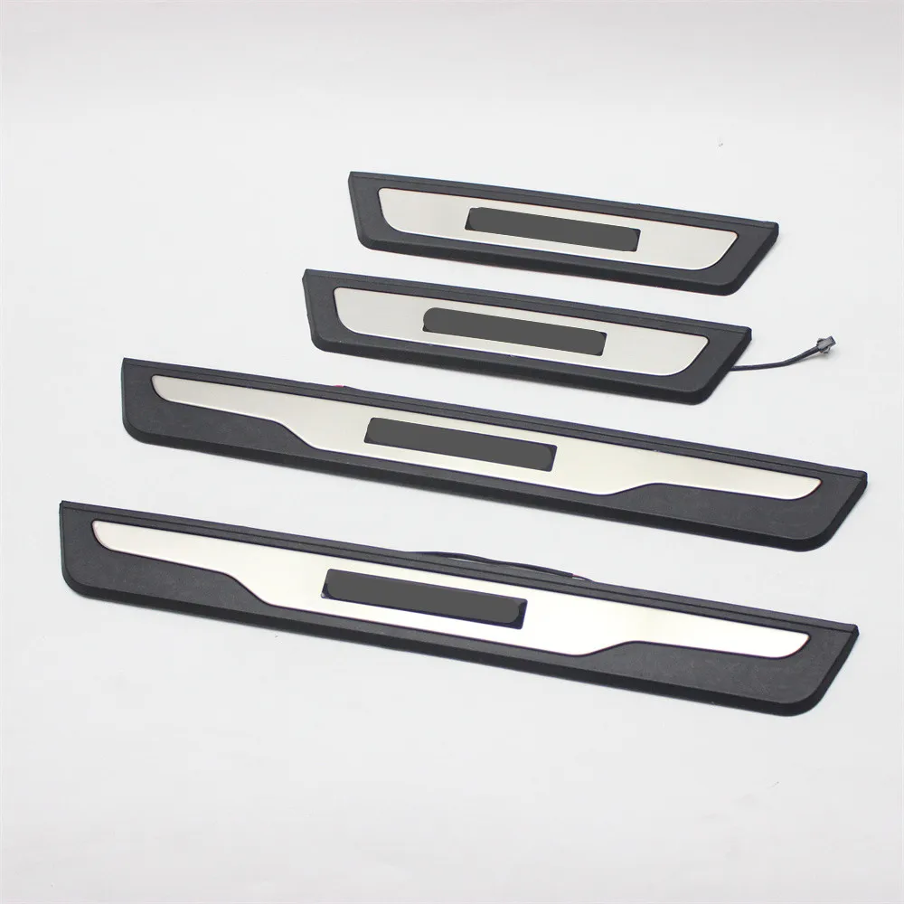 

Stainless Steel Led Door Sill Scuff Plate Guard Sills Protector Trim For Chevrolet Trax 2013-2022