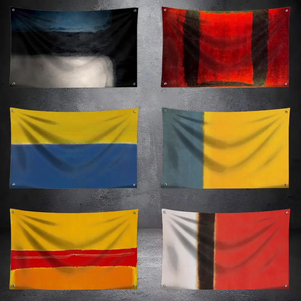 Mark R-Rothko ART Flags Custom Camping Outdoor Garden Room Bedroom Decor Party Backdrops Wall Art Family Gifts