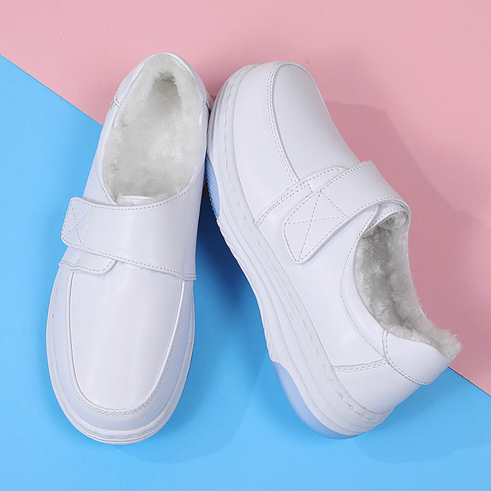 

Women Healthcare Nursing Shoes Hook and Loop Fastener Slip On Nurse Shoes Adjustabe Healthcare Work Shoes Non Slip for Working