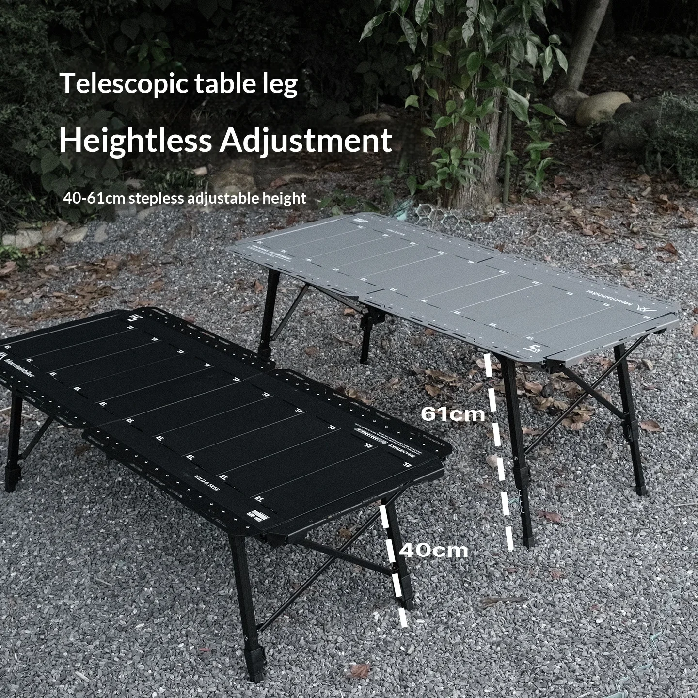 Mountainhiker 5-teiliger Tragbarer IGT-Tisch Multifunktionales Camping-Outdoor-Picknick-BBQ-Kochsystem Abnehmbarer Tisch für Abenteuer
