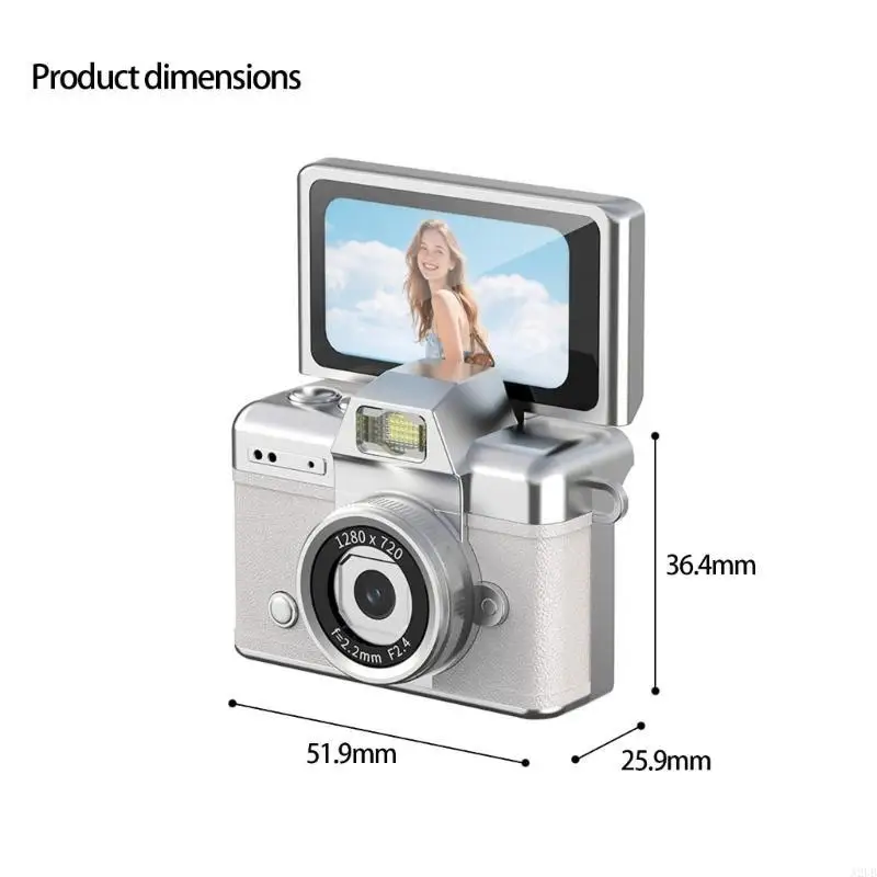1080Pビデオ録画を備えた高解像度デジタルキーホルダーカメラ、昼夜使用のためのクリアな写真スマートフラッシュA2UB