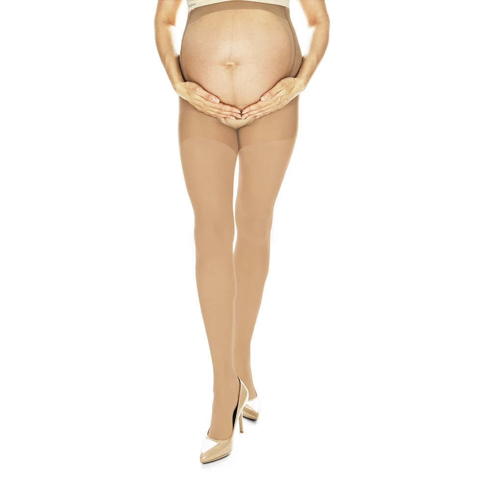 Maternity Open-Toe Compression Stockings 15–21 mmHg