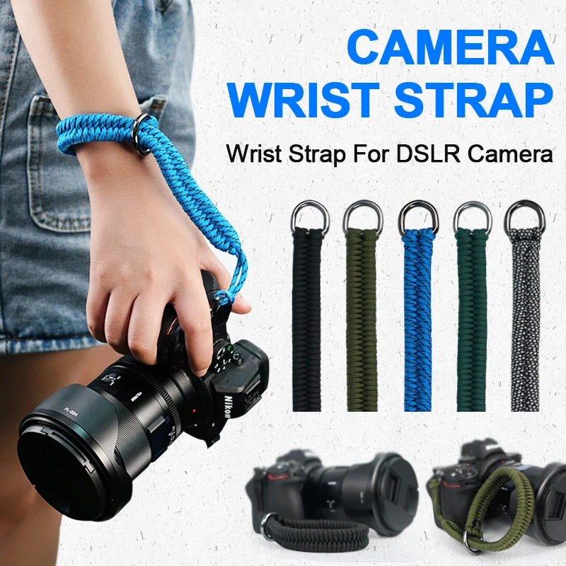 Camera wrist strap Quick Release Wrist Belt Widen Wristband Rope with Adapter Ring for canon fujifilm nikon sony dslr accessorie
