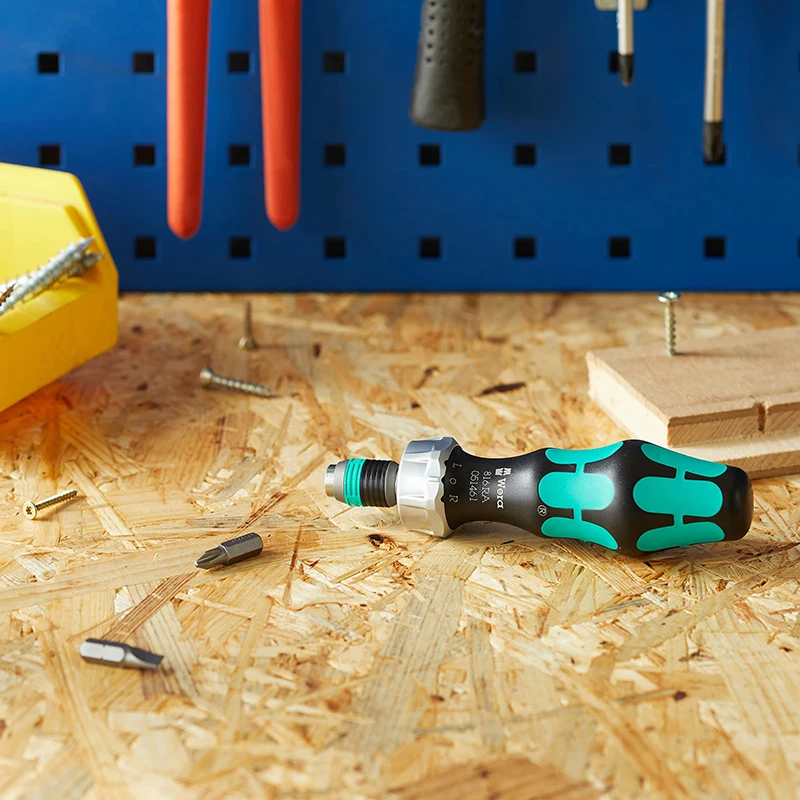 Imagem -06 - Chave de Fenda de Travamento Automático Wera Suporte de Bits com Mandril de Liberação Rápida Chave de Fenda Catraca Alça Hexagonal 813r 816r 816ra 817r