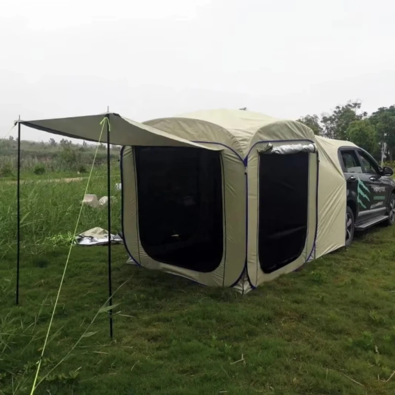 

Портативная многоместная непромокаемая бегольская палатка с навесом для кемпинга, высокая видимость, задний тент для автомобиля на открытом воздухе