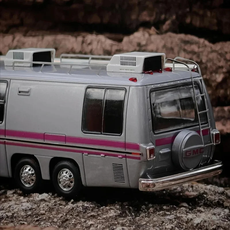 لون جديد APA XPO 1:64 GMC متنقل نموذج طويل الجسم الراتنج بواسطة MK المنمنمات 2025 معرض السيارات آسيا المحيط الهادئ هدية الكريسماس سيارات لعب