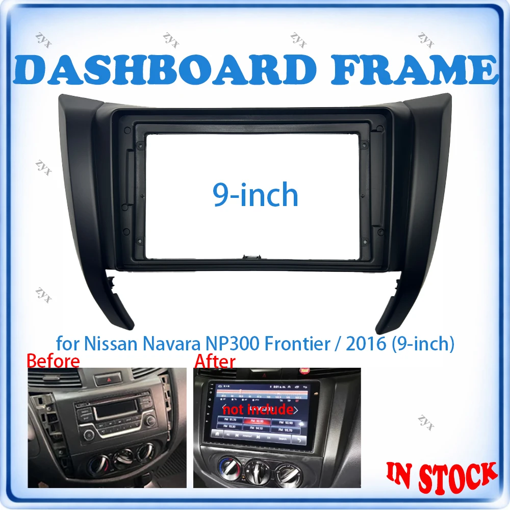 

Car Radio Fascia Frame For Nissan Navara 2016 9 inch With Canbus Decoder & Wiring Harness Car Accessories Plug & Play