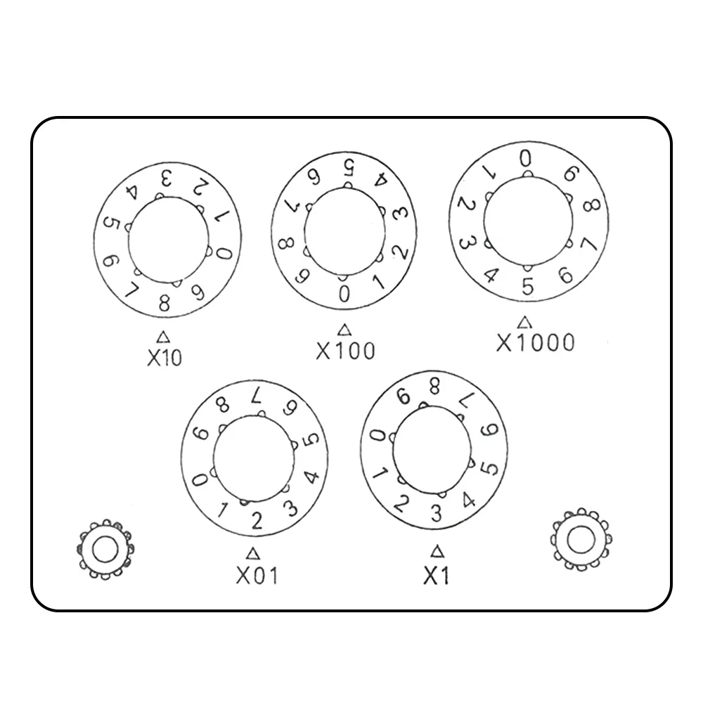 0-9999.9 Ohm Adjustable Variable Resistance Box Decade Resistor Experimental Equipment For Physical Resistance Box Teaching