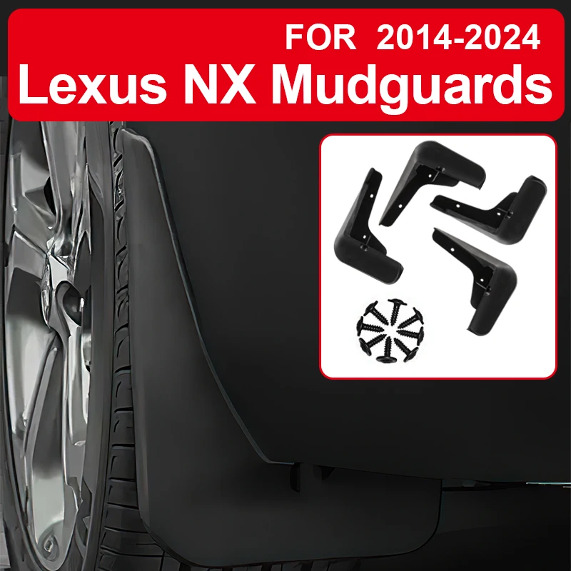 Soft Mud For Lexus NX UX GX LX 2010-2024  Accessories TPE Mudguards Original Design Fender Anti-Snow Anti-Sand Guard Protector