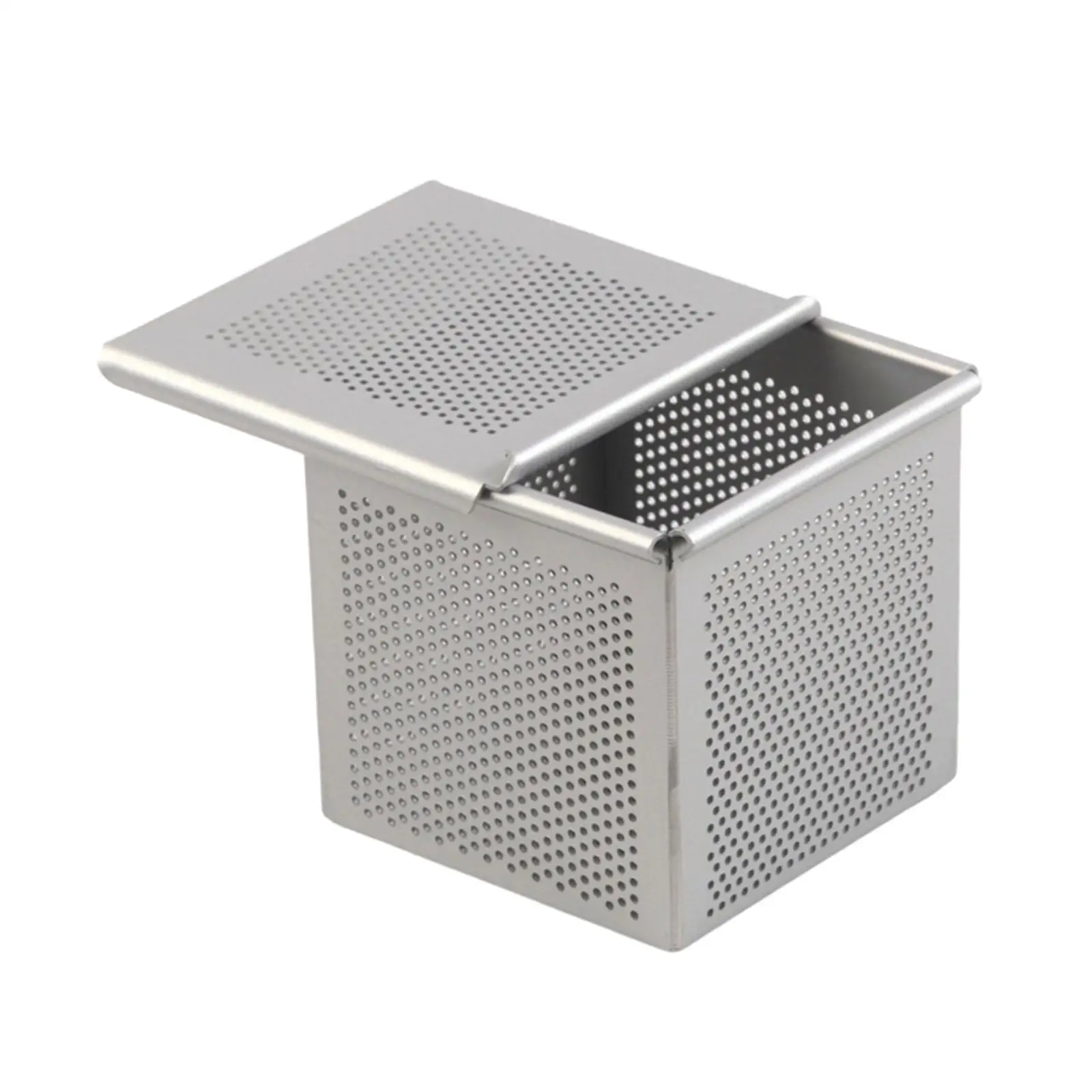 Mini Loaf Pan Baking Sheet Aluminum for Baking Roasting Nonstick Baking Pan Dish Perforated Toast Box Square Mille Feuille Pan