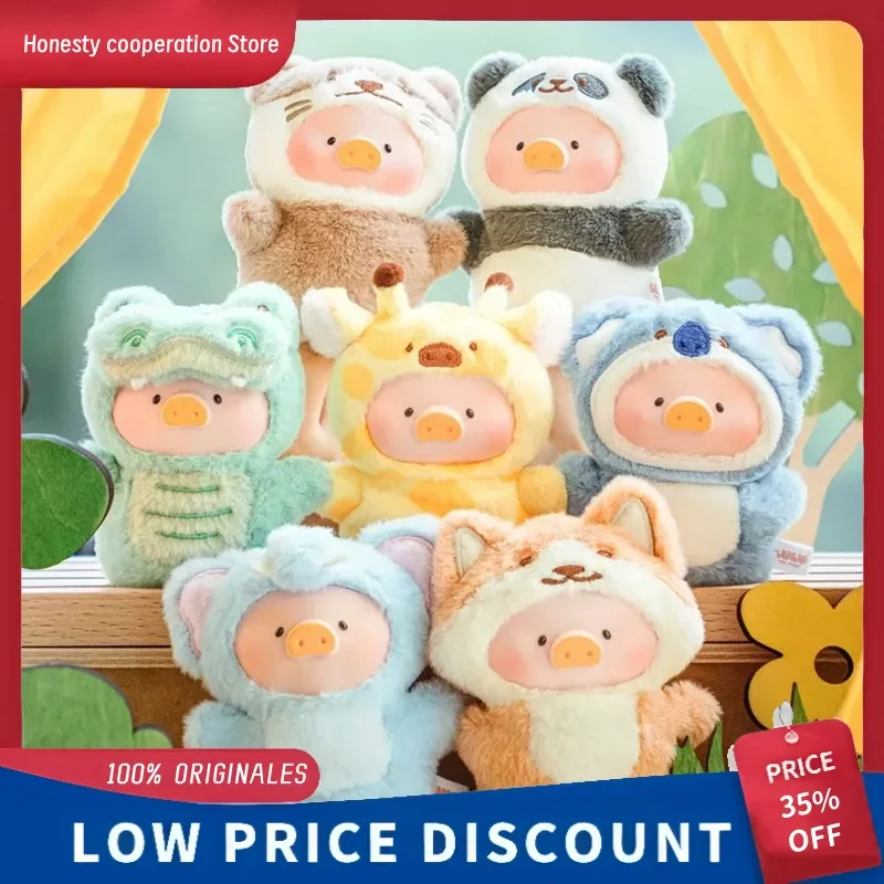 

Консервы Lulu The Piggy Animal Party Forest Theater Series Виниловая слепая коробка Милые животные Кукла на палец Девушка Подарок Декор Игрушка