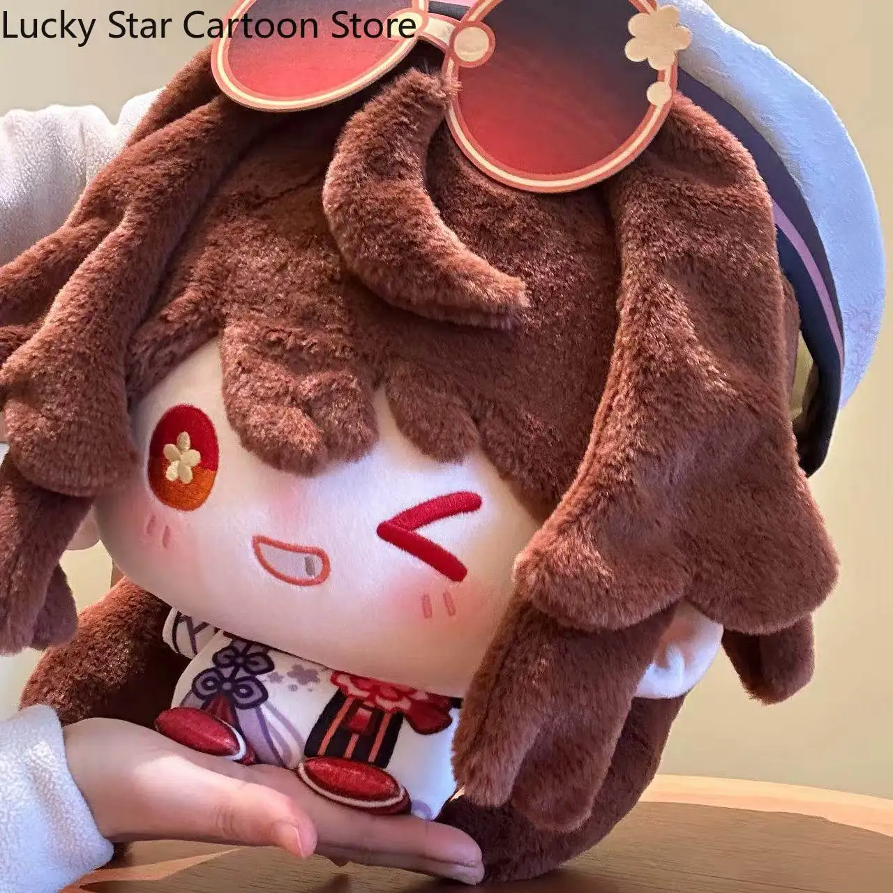 

35cm Anime Genshin Impact Hu Tao Cute Cosplay Cartoon Throw Pillow Printing Puppet Cushion Plaything Fluffy Maumet Fans Gift