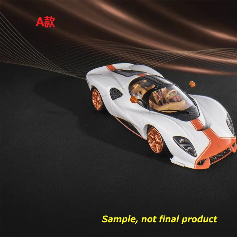 New In Stock Mirage 1:64 Detomaso P72 Car Alloy Limited Edition Diecast Detomaso Ornaments Custom Toys Kids Christmas Gift