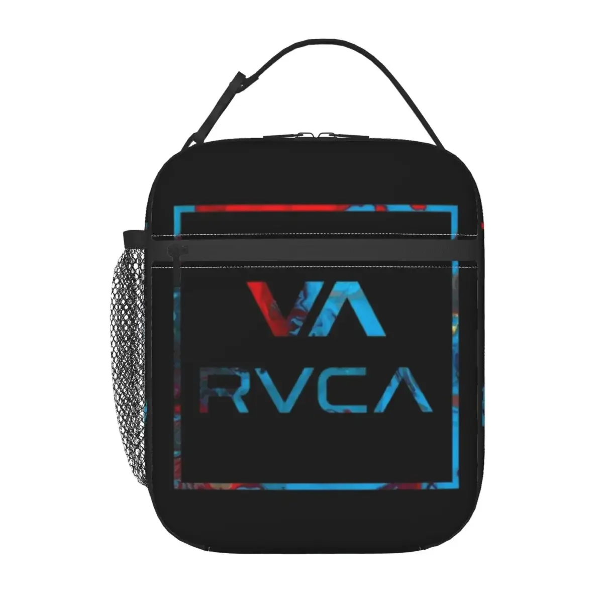 Classic Square Colorful Rvca Clothes Insulated Lunch Bag for Women Children Leakproof Food Boxes Thermal Lunch Box Tote