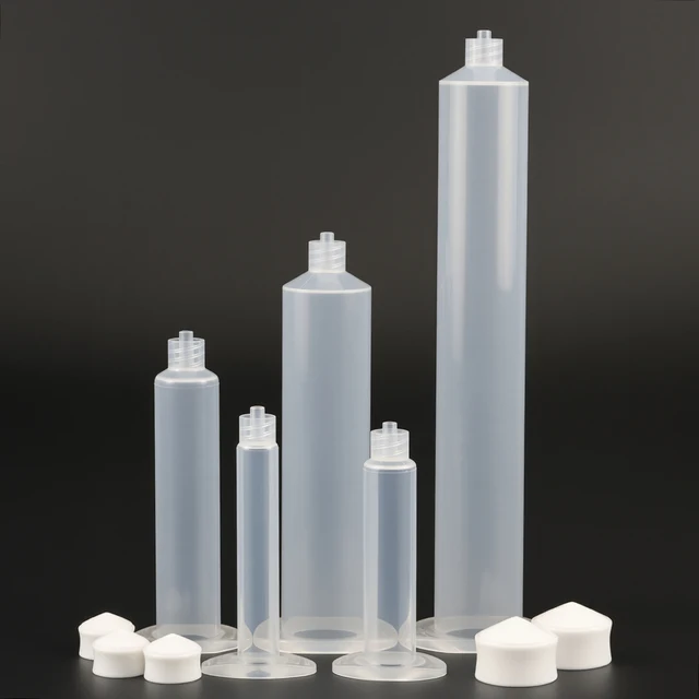 10CC-55CC Przemysłowa strzykawka Adapter końcówki strumienia Plastikowa beczka Dozownik kleju Igła dozująca