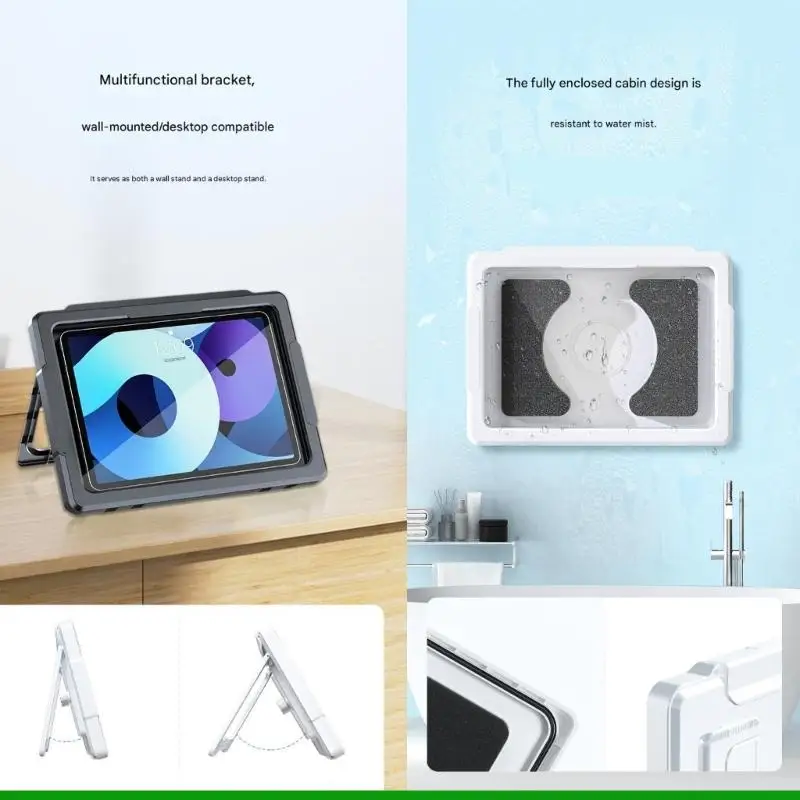 U55C Strong Display Holder For Showers And Kitchens Works With 11inch Tablets