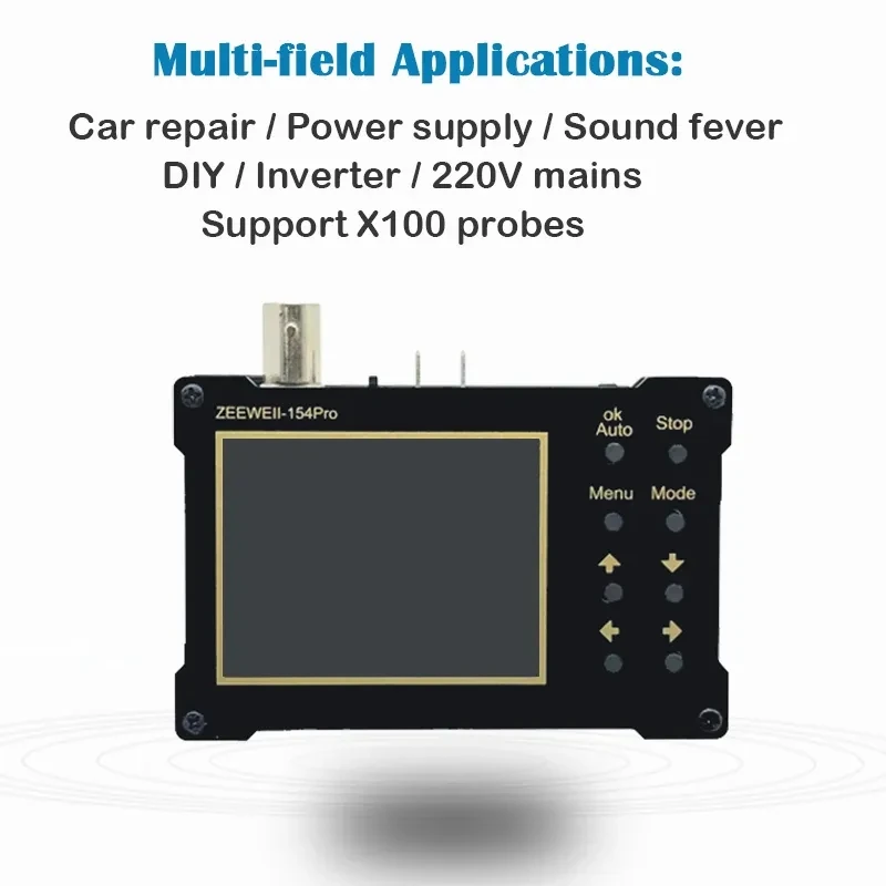 ZEEWEII DSO154Pro 2.4-inch Screen Digital Oscilloscope 18MHz Analog Bandwidth Support Signal Generator