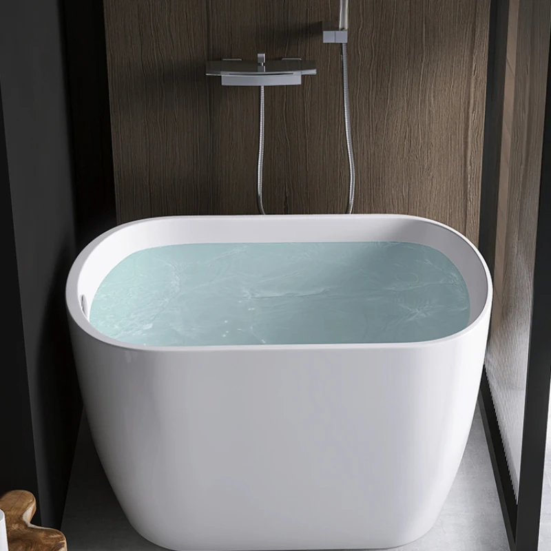 

Kokang Bathtub Small Family Japanese Home Mobile Netizens 1.15-1.35m Mini Baby Swimming Deep Bathtub