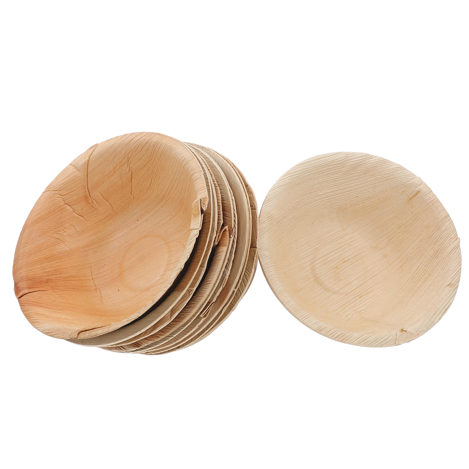 

10 Pcs Palm Leaf Serving Bowl Dessert Salad Bowls for Kitchen Fruit Hand-woven Party