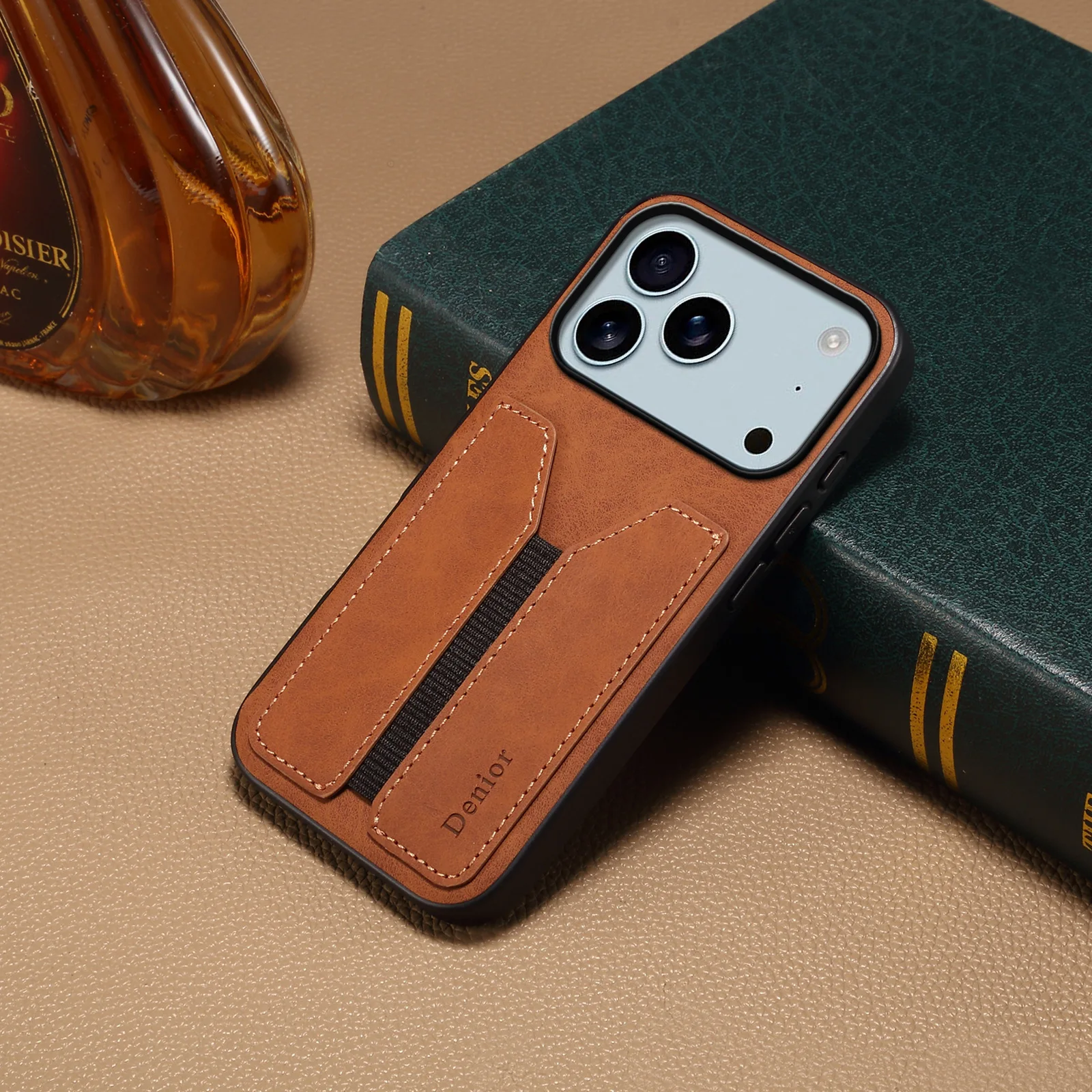 Luxury Wallet Phone Case Card Holder PU Leather Pocket Cover for IPhone 11 12 13 14 15 16 17 Pro Max Air 16Plus Soft Back Cover