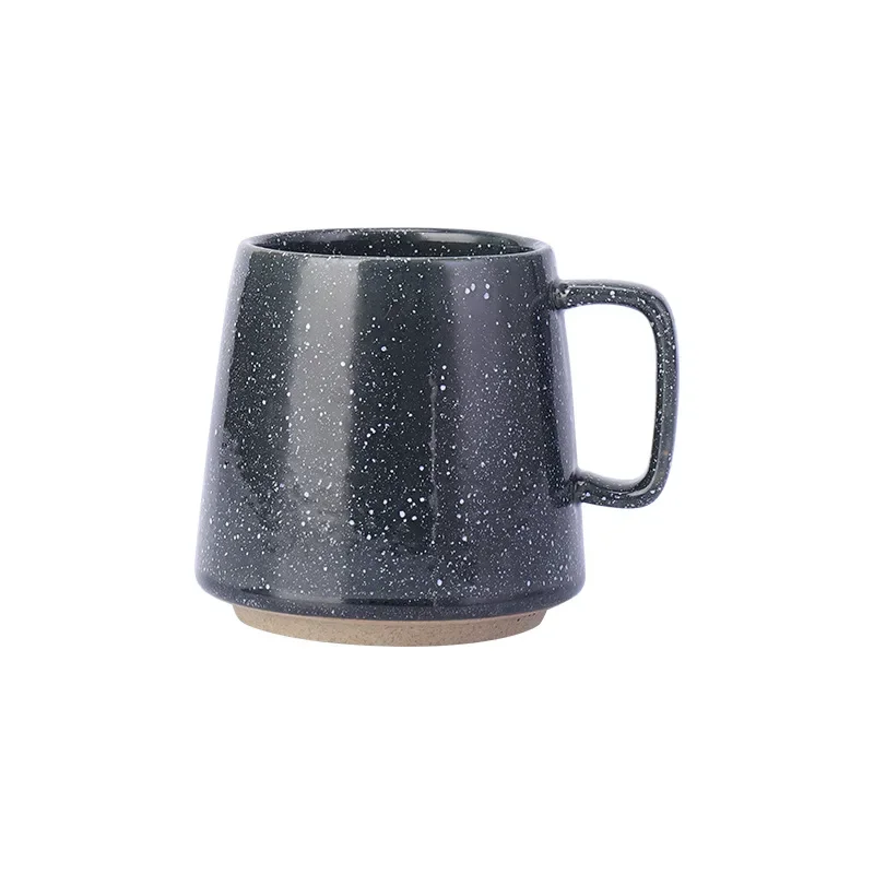 Japanese Ceramic Mug with Handle, Creative Stoneware, Coffee Cup, Retro Nordic Cup, New Chinese