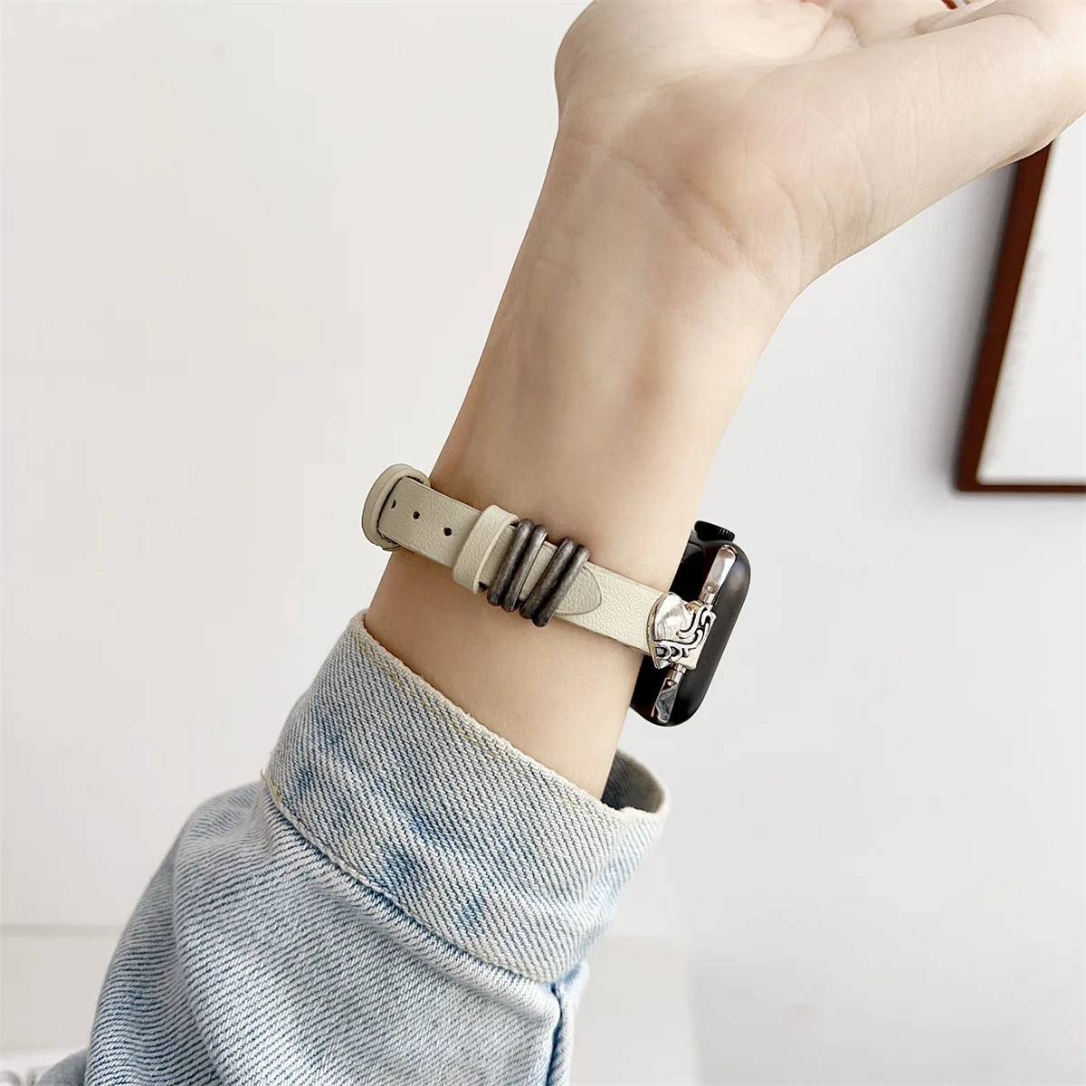 Bracelet de montre pour iWatch 42/44/45/46/49 mm 38/40/41 mm Bracelet de montre tendance en cuir PU pour montres de la série Ultra2 Série 10/9/8/7/6/5/4/3/2/1_voghion.com