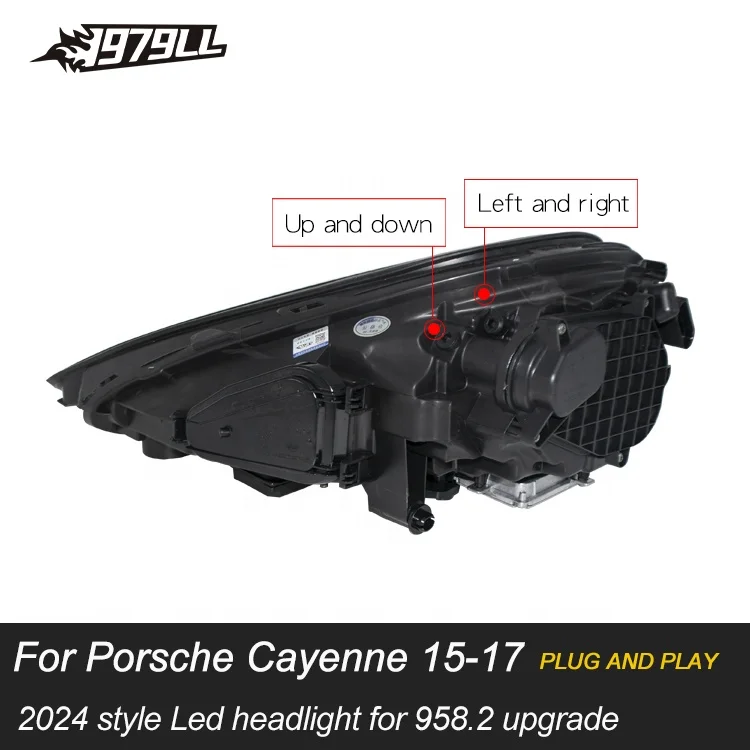 [1979ll] Autoscheinwerfer 2015 2017 2016 958 Scheinwerfer Upgrade auf 2024 PDLS-Stil LED-Scheinwerfer für Porsche Cayenne 92a 958.2