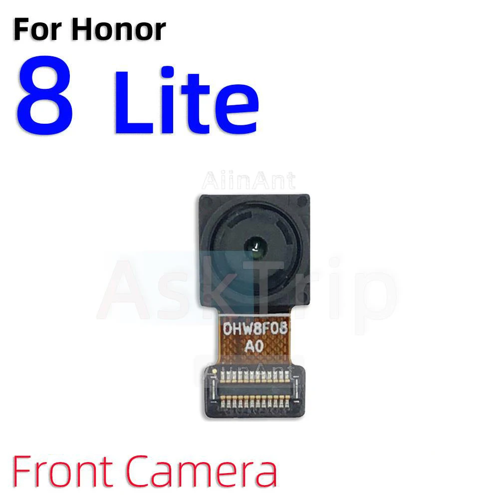 Aiinant Front Camera Rear Main Back Camera Flex Cable For Huawei Honor 8 8A 8C 8s 8X Lite Pro Max Phone Parts