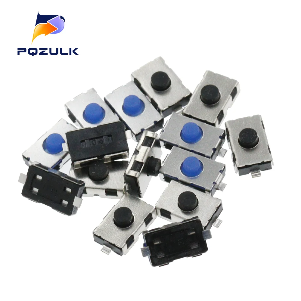 20PCS Normally Open 4X6X2.5H 2P SMT 12V 0.5A 3X6X2.5MM Normally Closed Push Button Switch Micro Tact Touch Switch Metal Tactile
