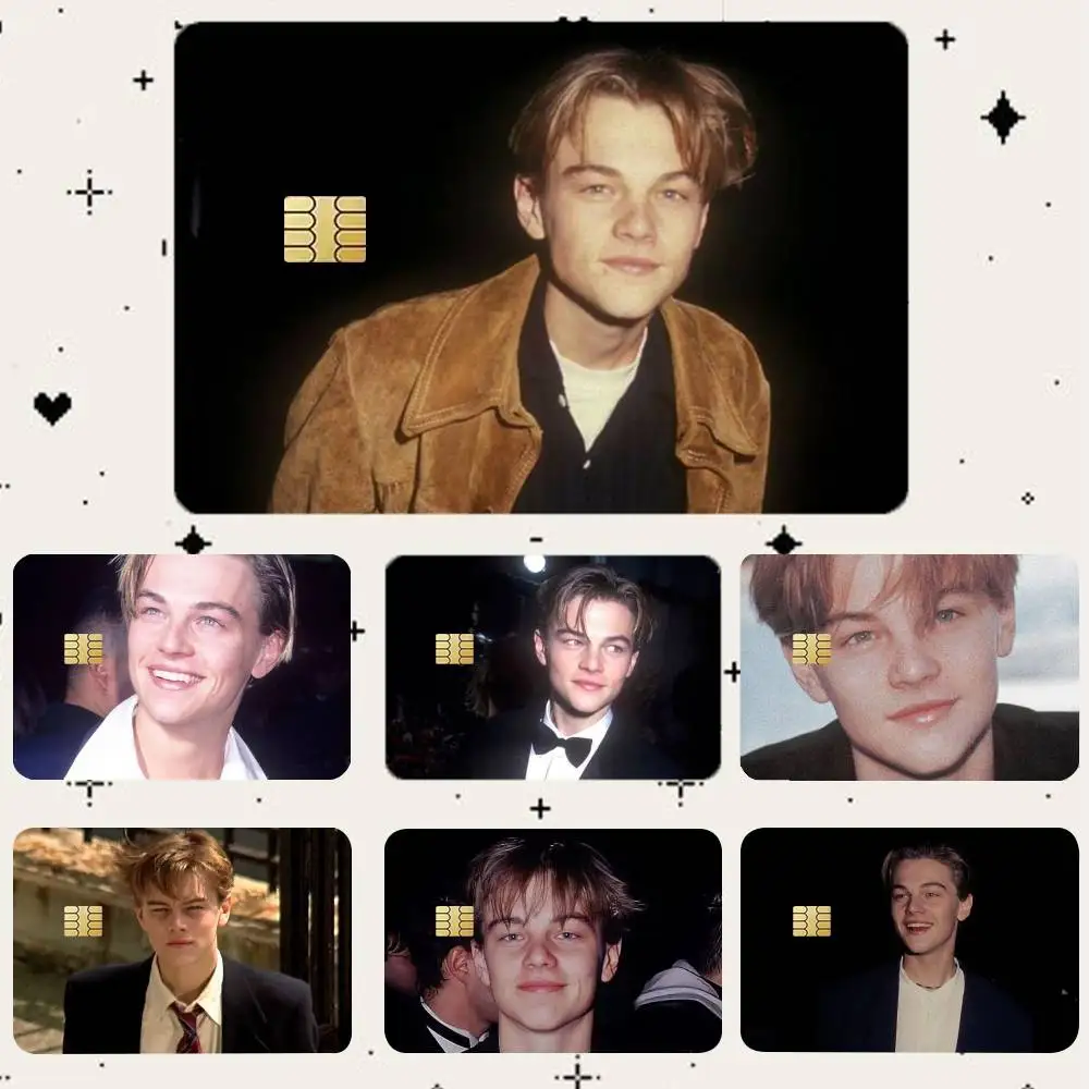 

L-Leonardo DiCaprio HD Waterproof Card Skins Protective Stickers for Credit Bank Game Cards