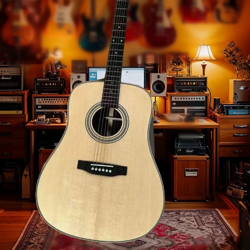 

Подарочная рождественская акустическая гитара серии D28 с твердым верхом из палисандра, все бесплатная доставка, профессиональные гитариста