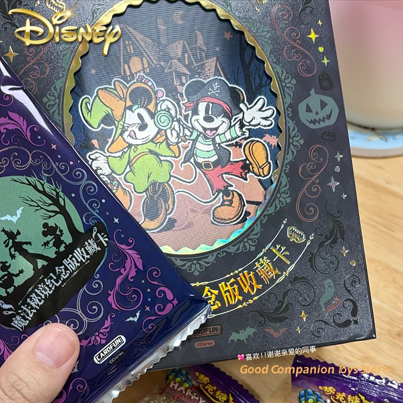 Genuine Disney Card Magic Secret Realm Series Halloween Collectible Card Mickey Mouse Anime Peripheral Collector'S Card Toy Gift