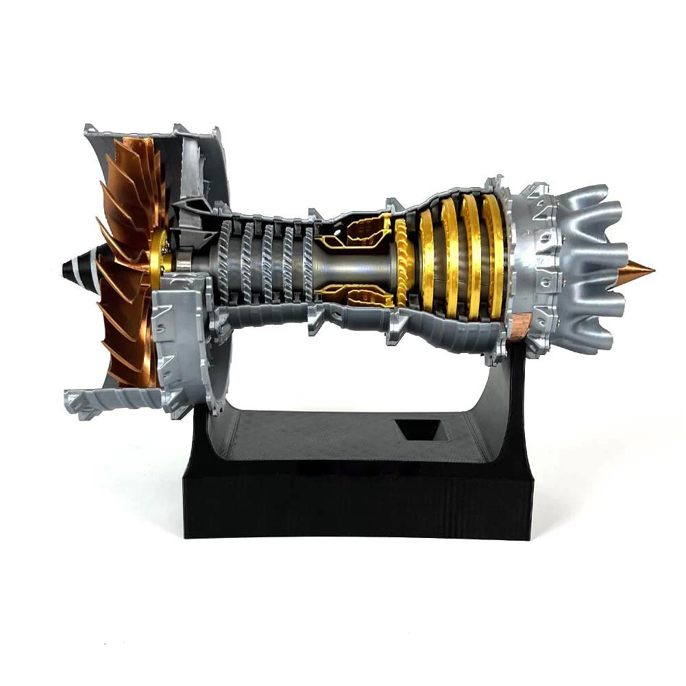 A380 Engine Replica 3D Printed Aircraft Engine Aviation Display Impressive Present Meticulously Crafted Passion For Flight