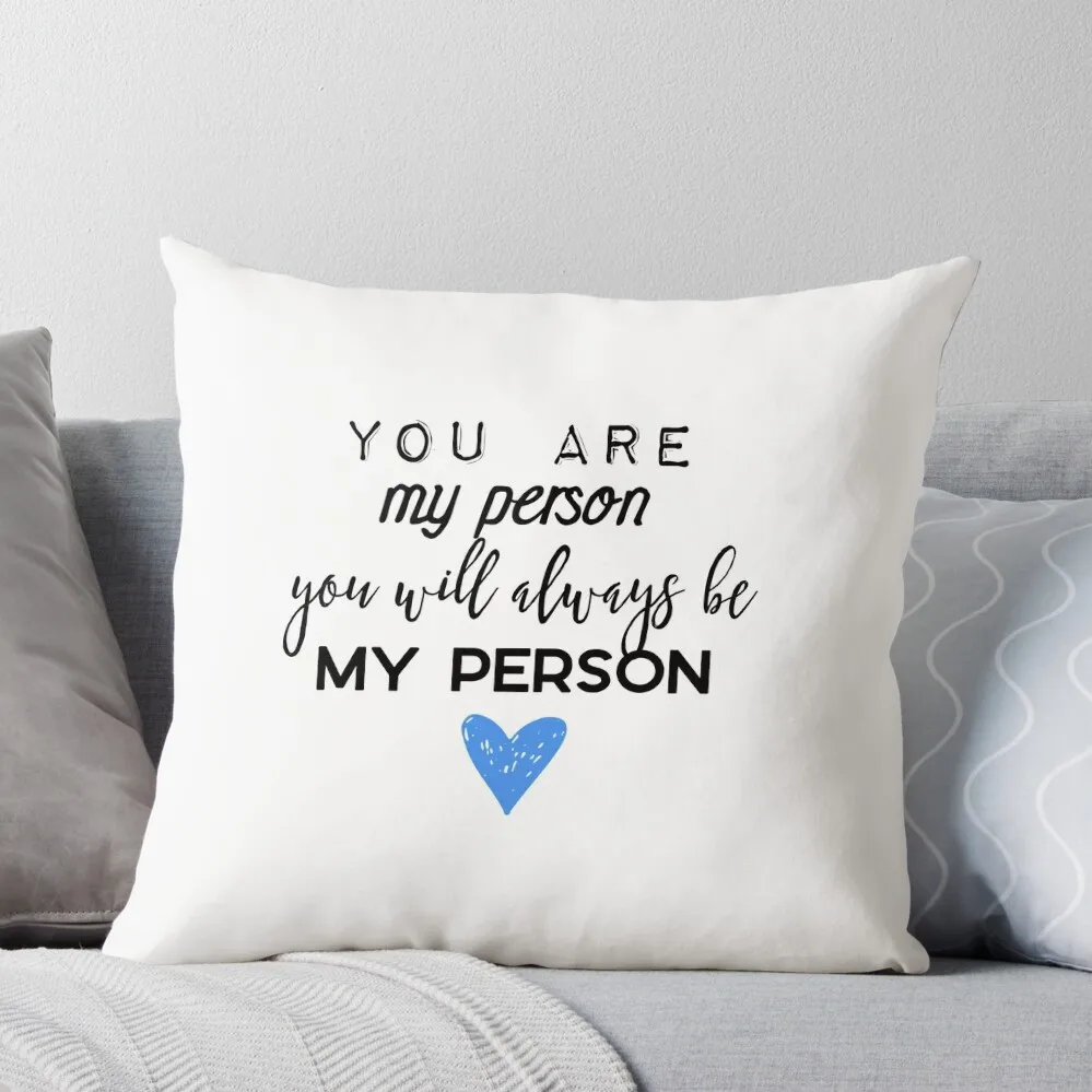 

You are my person. You will always be my person. Throw Pillow Christmas Covers Custom Cushion Photo Elastic Cover For Sofa