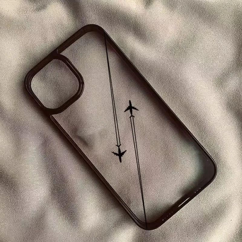 Airplane Route Design Phone Case For Samsung Galaxy S21 S23 S24 S25 Ultra S24 Plus S25 FE A54 A55 A15 A35 A52 A34 A06 A16 Cover
