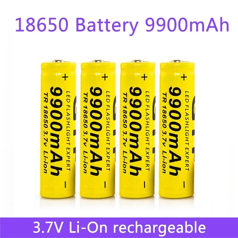 

18650 battery 3.7V 9900mAh rechargeable Li-ion battery for Led flashlight Torch batery lithium battery+ Free Shipping