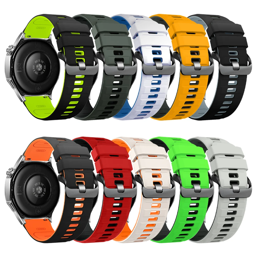 22 مللي متر الرياضة سيليكون حزام ل كوروس بيس 3/APEX 2 برو/APEX 46 مللي متر معصمه سوار كوريا ل SUUNTO سباق الجري/S العصابات العمودية