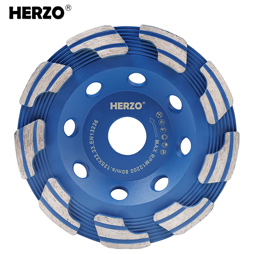 Herzo-rebolo Multi-dentes Disco Abrasivo de Diamante Fresadora de Alvenaria de Concreto 125 mm 5