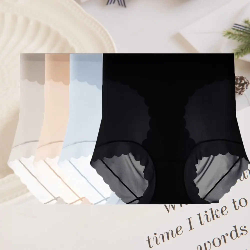 

Ice Silk Slimming Shapewear Shapers High Waist Body Shaping Briefs Underpants Belly Contracting Butt Lifting Panties Daily
