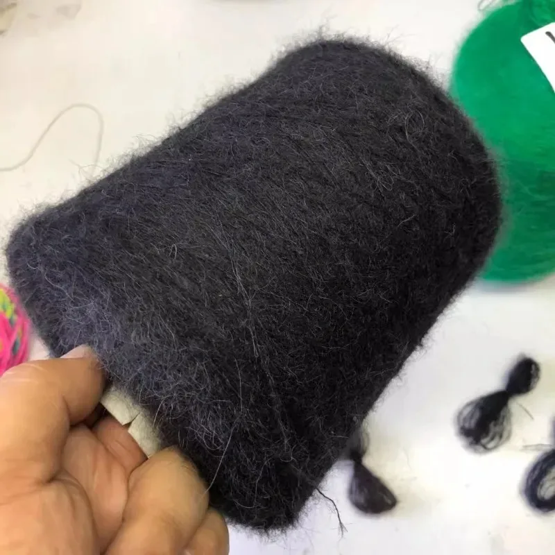 250g Wool Mohair Yarn Kid Hand Crochet Knitting for Sweater Scarf Bags Clothing Soft Skin-friendly Thin Wool Thread Puffy Warm