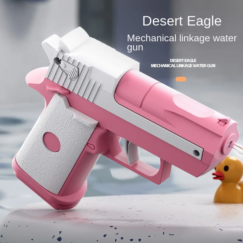 MINI Desert Eagle pistolet na wodę sterowanie ręczne mały pistolet na zewnątrz zabawki plażowe mechaniczny pistolet na wodę dla dzieci